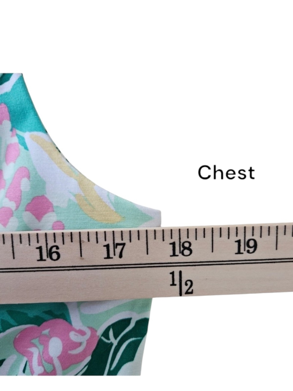 Crown & Ivy sleeveless shift dress features a green floral and bunny Size 10 - Picture 9 of 11